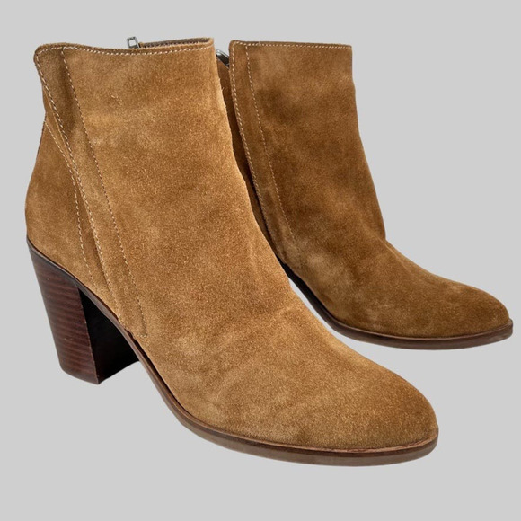 DOLCE VITA Suede Ankle Boots The Stunna in Tan Brown Women's 9.5 - Picture 6 of 14
